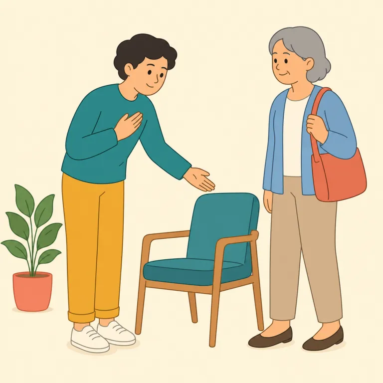 respectful（礼儀正しい・形容詞）の覚え方イラスト — respect を知っていれば、そのまま「敬意を示す感じ」に -ful がついて形容詞化した語だと押さえると覚えやすいです
