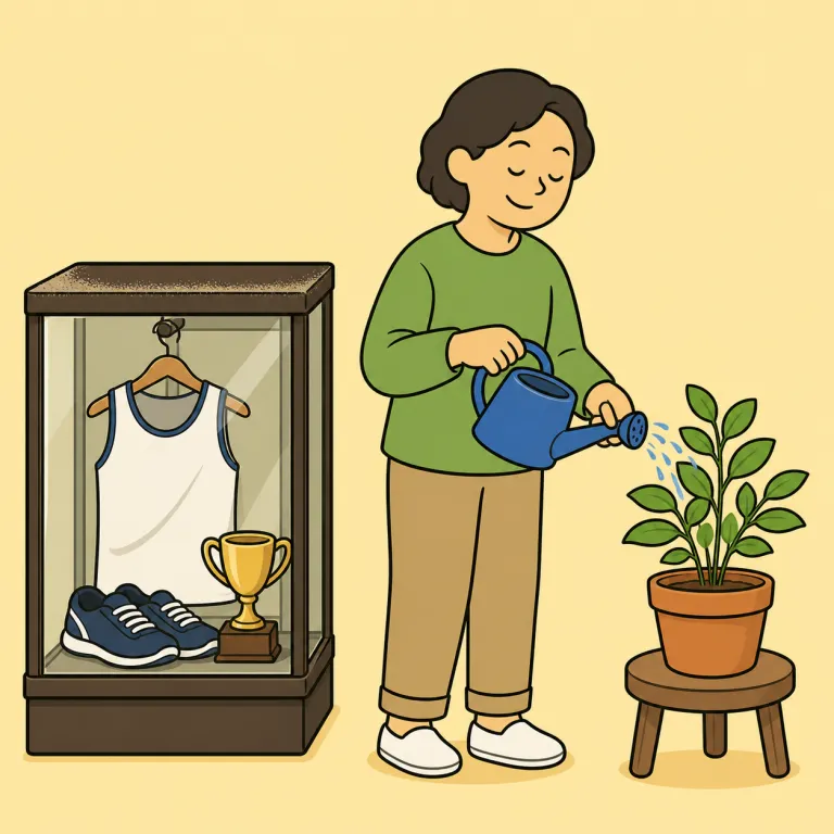 retired（引退した・adjective）の覚え方イラスト