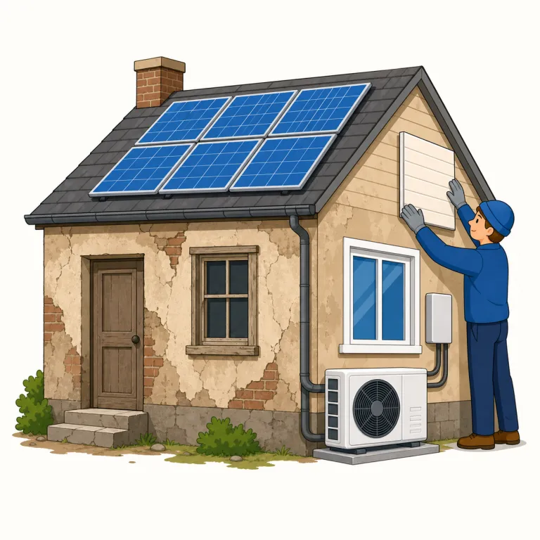 retrofit（改造・noun）の覚え方イラスト
