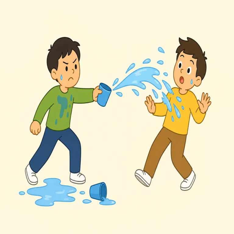 revenge（復讐・動詞）の覚え方イラスト — `revenge` は `avenge` と対比して覚えると残りやすい語です
