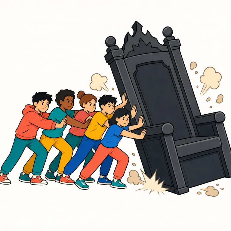 revolt（反乱を起こす、反抗する・verb）の覚え方イラスト