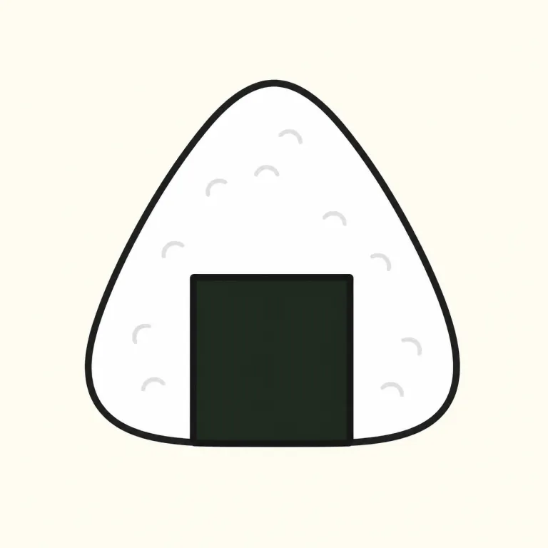 rice ball（おにぎり・noun）の覚え方イラスト