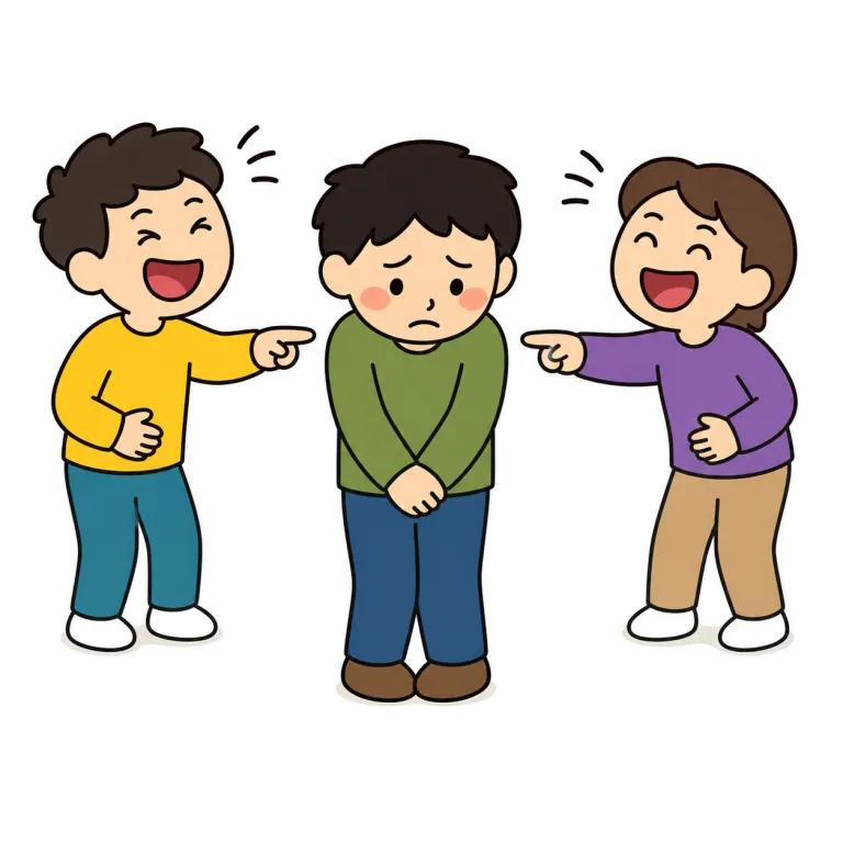 ridicule（嘲笑、あざけり・noun）の覚え方イラスト