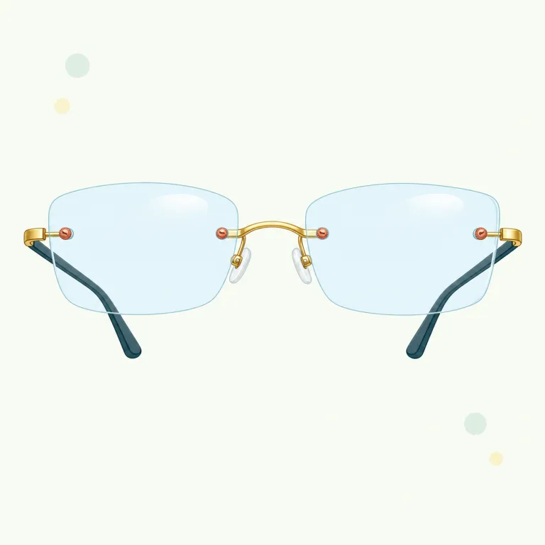 rimless（縁なしの・形容詞）の覚え方イラスト — rimless は rim「ふち・枠」+ -less「〜のない」