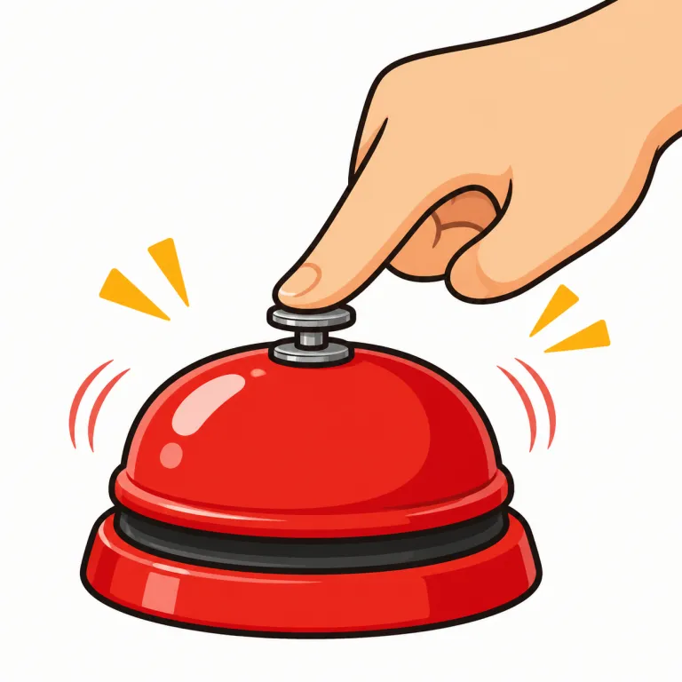 ring（鳴らす・verb）の覚え方イラスト