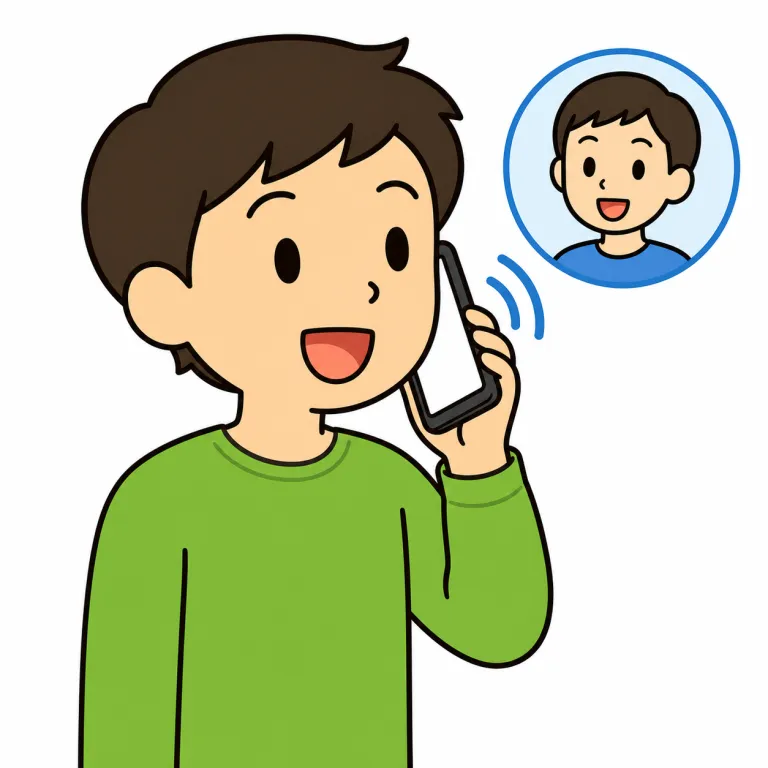 ring（電話する・verb）の覚え方イラスト