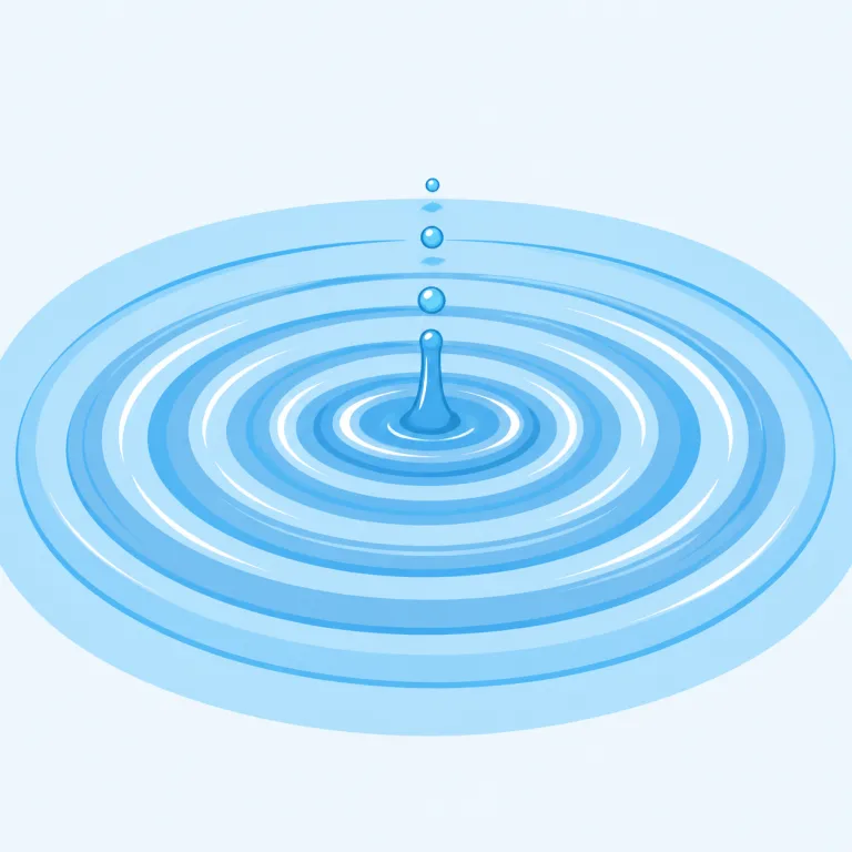 ripple（さざなみ・名詞）の覚え方イラスト