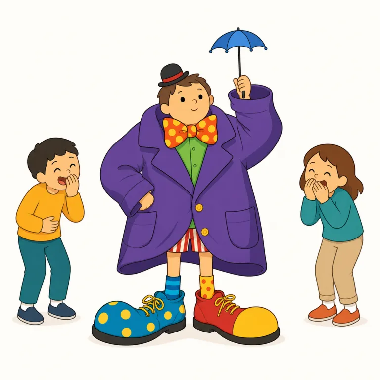 risible（滑稽な・形容詞）の覚え方イラスト — funny や amusing が『楽しく面白い』なら、risible は『ばかばかしくて笑ってしまう』側