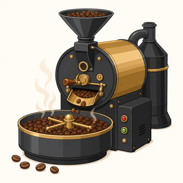 roaster（ロースター・名詞）の覚え方イラスト — まず roast「こんがり焼く」を軸に覚えると取りやすい語です