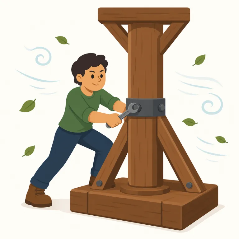 robustly（しっかりと・副詞）の覚え方イラスト — このエントリの robustly は、基本義の「たくましく」とは別に、方法や構造が「しっかりと、堅実に」作られている様子を表す用法として覚えます