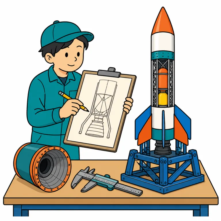 rocketry（ロケット工学・noun）の覚え方イラスト