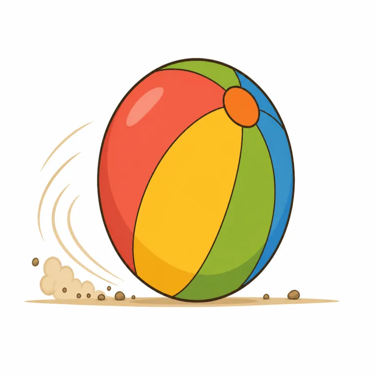 roll（転がる・動詞）の覚え方イラスト — roll は「回って位置が変わる」と押さえる