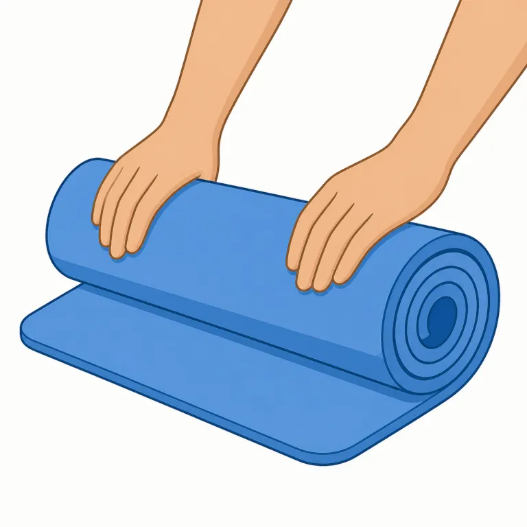 roll up（丸める・句動詞）の覚え方イラスト — この roll up は、紙・布・ポスターなどを平たい状態から筒状にまとめる動作として覚えるとよいです