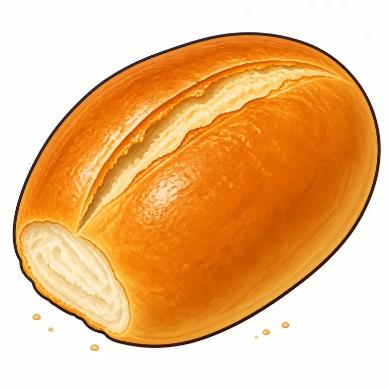 roll（パン・noun）の覚え方イラスト