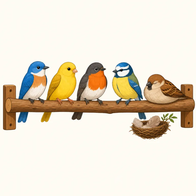 roost（止まり木・名詞）の覚え方イラスト — roost は bird とセットで覚えると定着しやすい語です