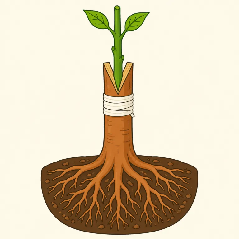 rootstock（台木・noun）の覚え方イラスト