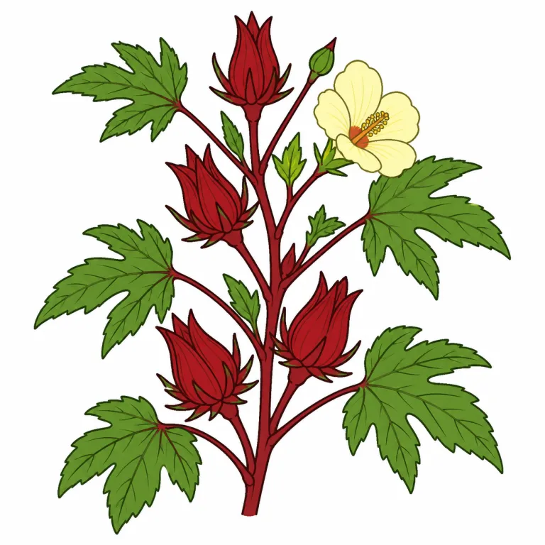 roselle（ローゼル・noun）の覚え方イラスト