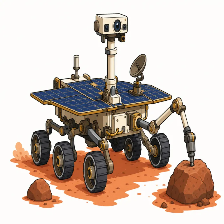 rover（探査車・noun）の覚え方イラスト
