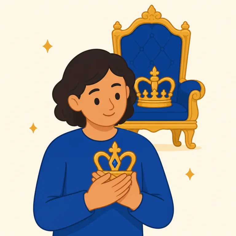 royalist（王政支持者・名詞）の覚え方イラスト — royalist は royal「王の、王室の」に -ist「〜を支持する人」が付いた語です
