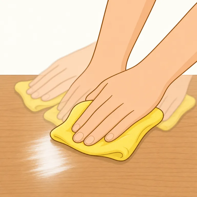 rub（こする・動詞）の覚え方イラスト — rub は「表面に摩擦を与えてこする」として覚えます