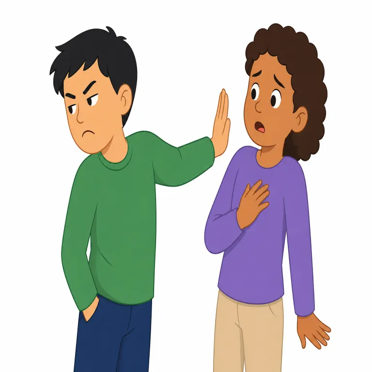 rude（失礼な・形容詞）の覚え方イラスト — rude は polite の反対として覚えると定着しやすい語です
