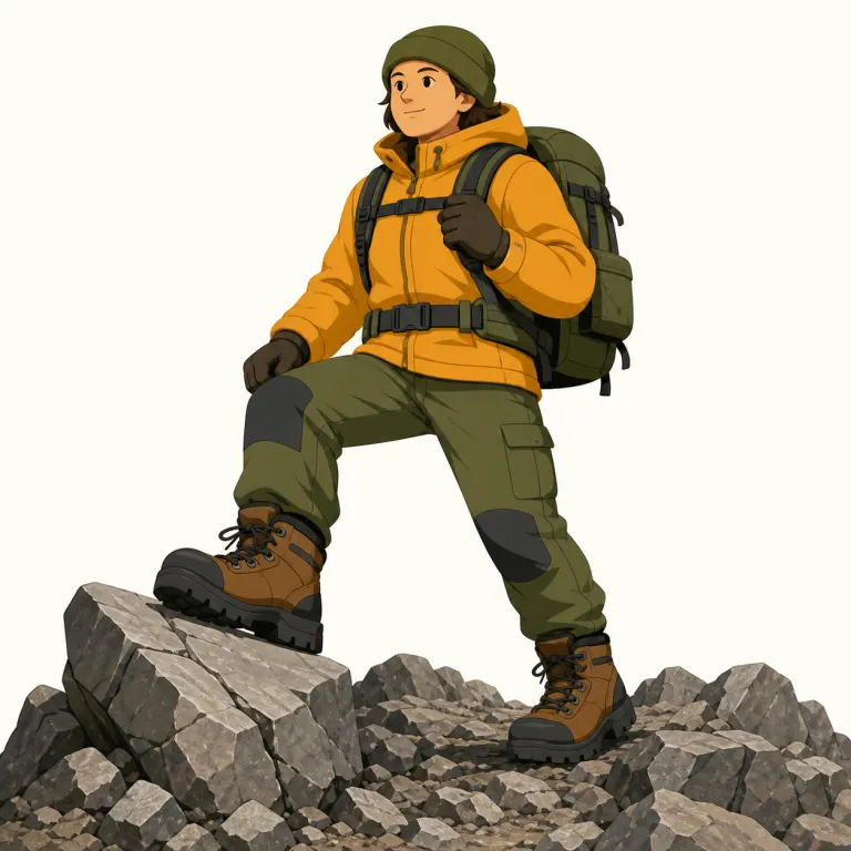 ruggedly（ごつごつと・副詞）の覚え方イラスト — ruggedly は形容詞 rugged に副詞語尾 -ly が付いた形です