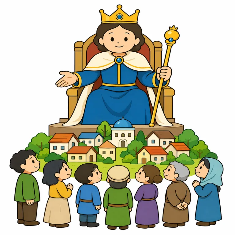 rule（統治する・verb）の覚え方イラスト