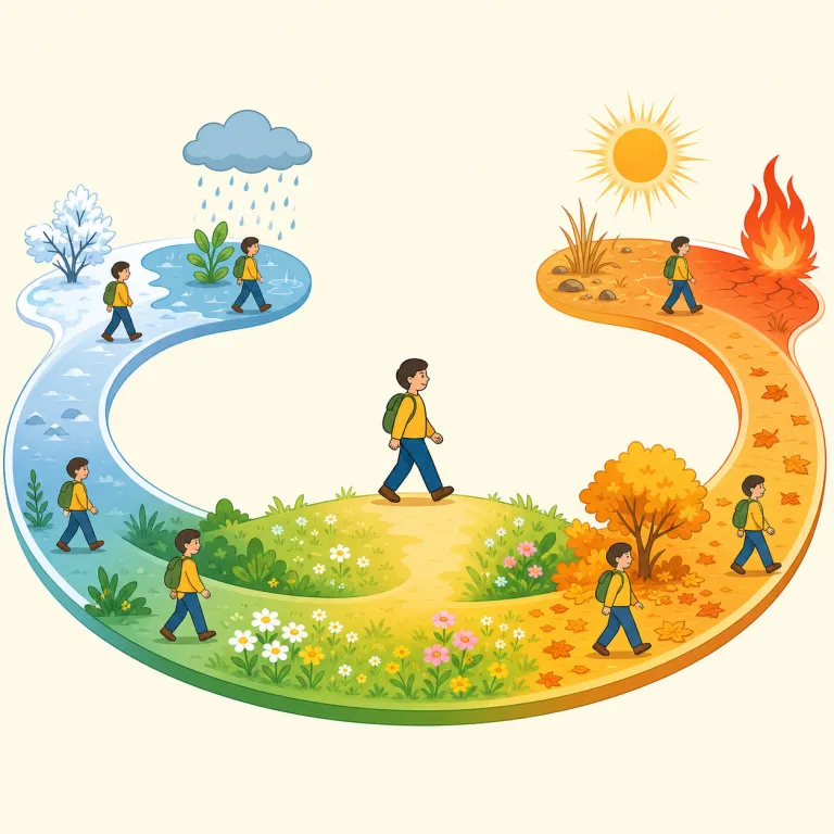 run the gamut（全範囲に及ぶ・イディオム）の覚え方イラスト — run は「走る」よりも、run through a list のように「端から端までたどる・一通り進む」と捉えると覚えやすい表現です