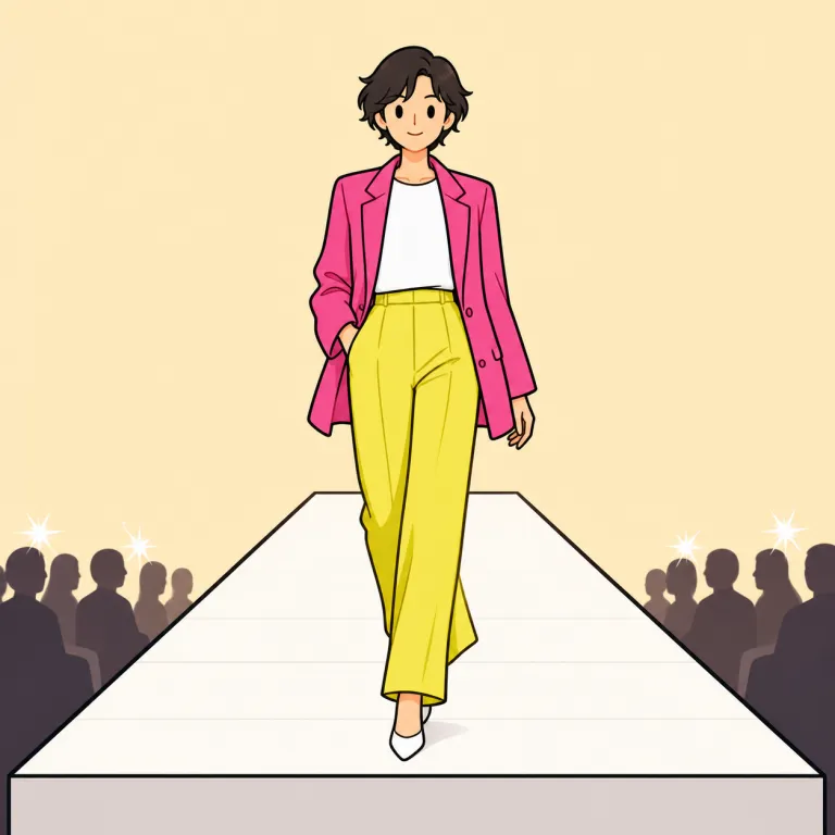 runway（花道、ランウェイ・noun）の覚え方イラスト