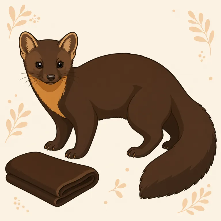 sable（クロテン、クロテンの毛皮・名詞）の覚え方イラスト — まず「動物名」かつ「毛皮名」にもなる語だとセットで覚えると定着しやすいです
