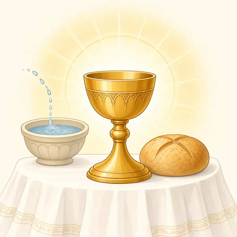 sacramental（秘跡の、聖礼典の・形容詞）の覚え方イラスト — まず sacrament「秘跡・聖礼典」を知っていれば、-al が付いた sacramental は「秘跡に関する形容詞」と取れます