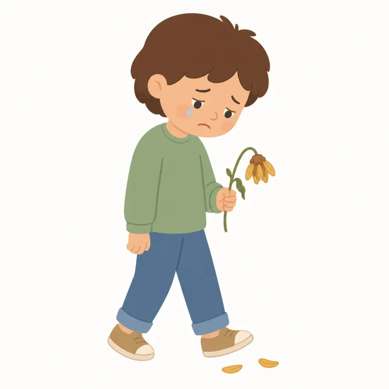 sadlyの覚え方イラスト