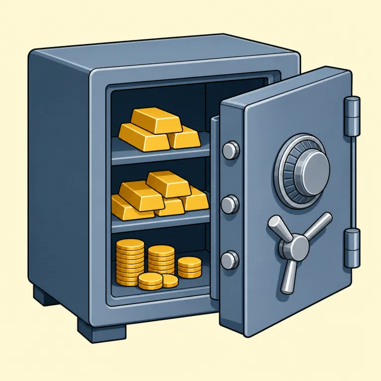 safe（金庫・noun）の覚え方イラスト