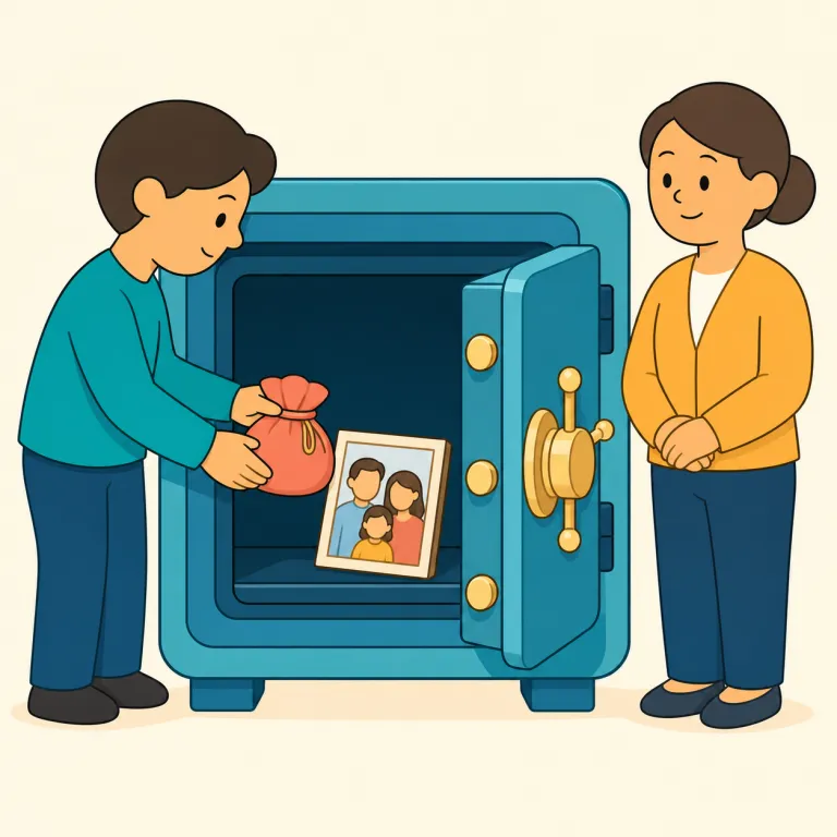 safekeeping（保管・名詞）の覚え方イラスト — safe と keep が見えれば覚えやすい語です