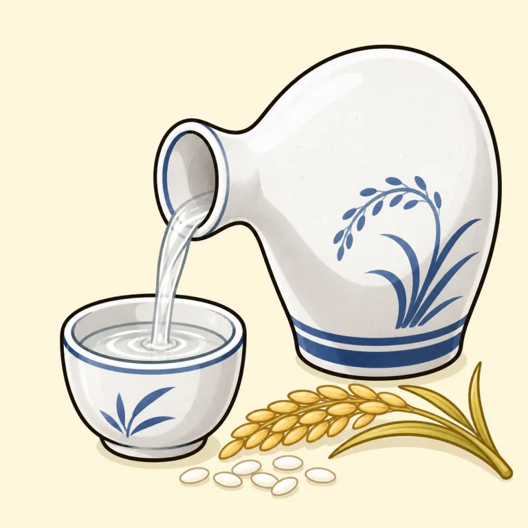 sake（日本酒・noun）の覚え方イラスト
