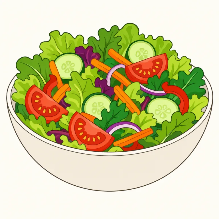 salad（サラダ・名詞）の覚え方イラスト