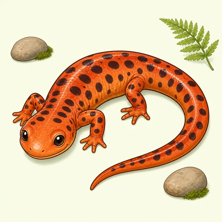 salamander（サンショウウオ・名詞）の覚え方イラスト — まず「トカゲっぽいのに lizard ではない」と押さえると記憶に残りやすい語です