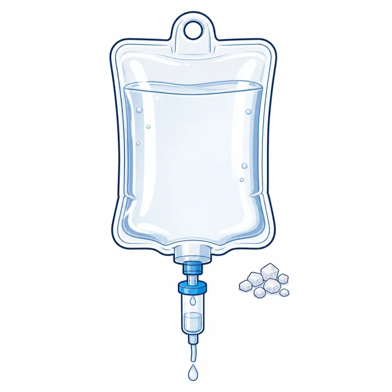 saline（生理食塩水・noun）の覚え方イラスト