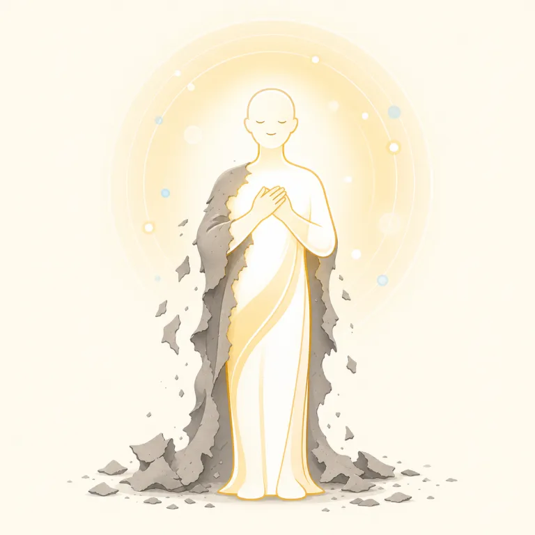sanctification（聖化・名詞）の覚え方イラスト — まず動詞 sanctify「神聖化する」を押さえ、-tion が付いて『その行為・過程』だと見ると覚えやすいです