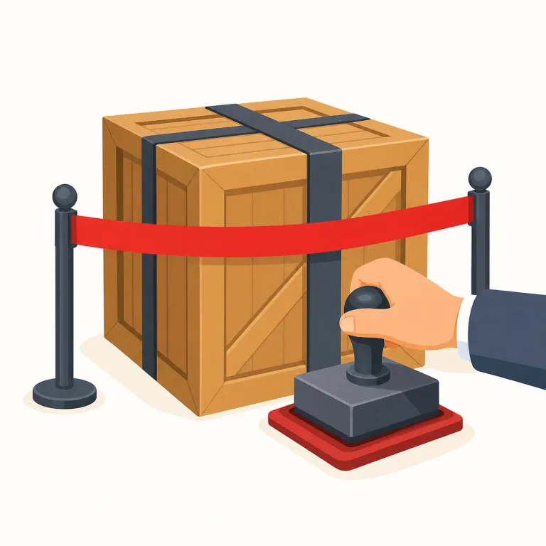 sanction（制裁・名詞）の覚え方イラスト — この名詞はニュースで出る「制裁パッケージ」として覚えると実用的です