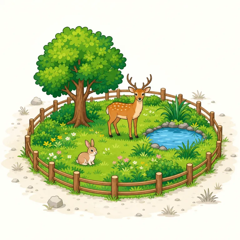 sanctuary（保護区・noun）の覚え方イラスト