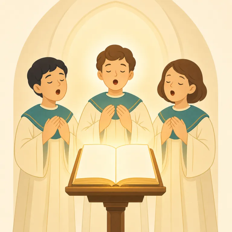 sanctus（聖なるかな（サンクトゥス）・名詞）の覚え方イラスト — saint（聖人）, sanctuary（聖域）, sanctify（神聖化）を知っていると、sanct- が「聖」のグループだとまとめて覚えやすい