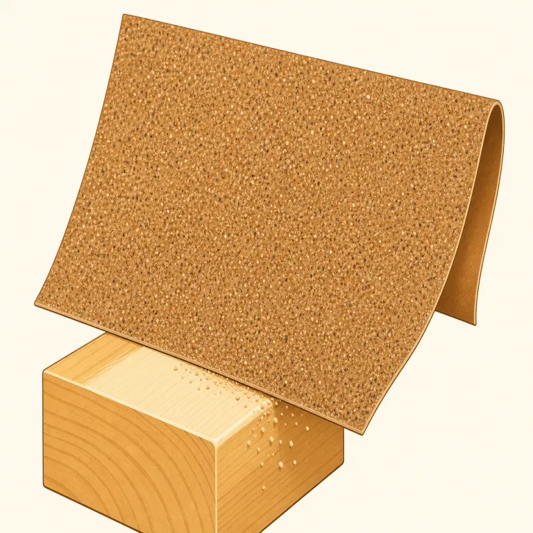 sandpaper（紙やすり、サンドペーパー・名詞）の覚え方イラスト — sand + paper の直球な複合語として覚えるのが最短です
