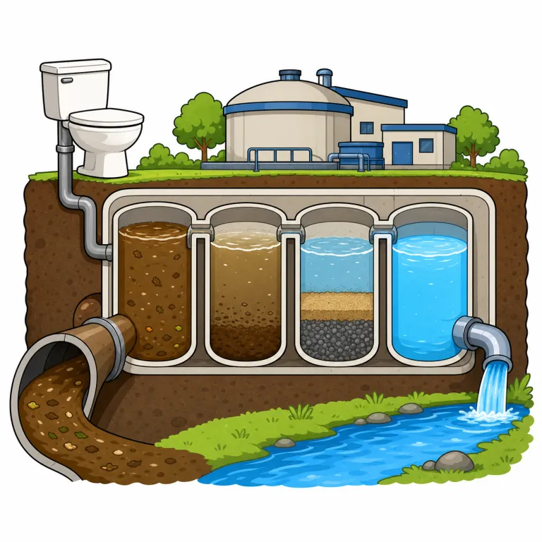sanitation（衛生設備、下水処理・noun）の覚え方イラスト