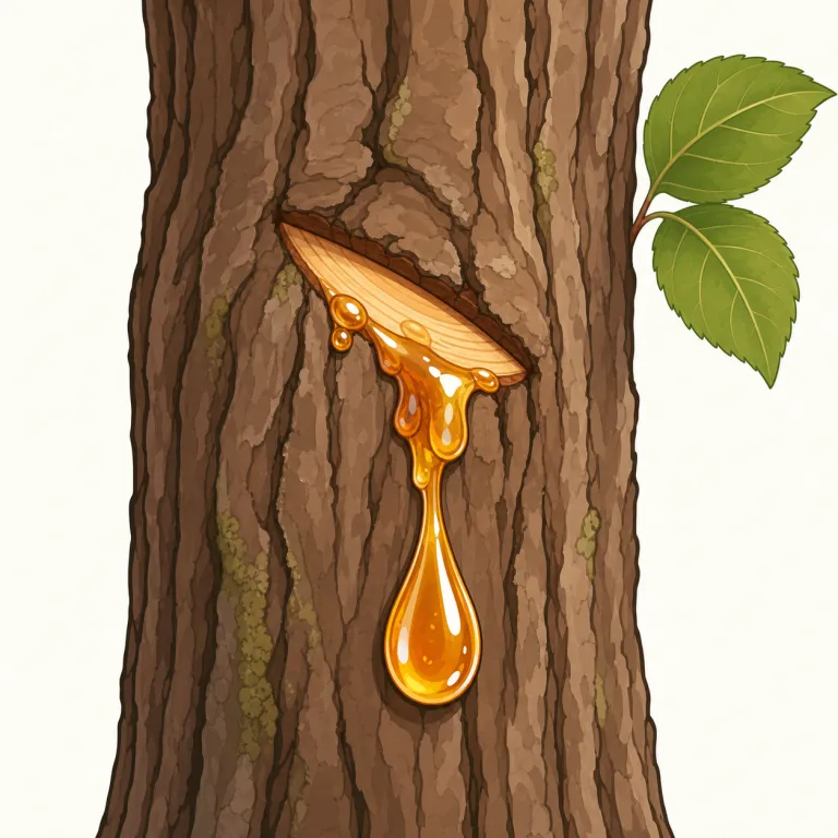 sap（樹液・名詞）の覚え方イラスト — sap は木の内側を巡る「生きた汁」と考えると覚えやすい語です