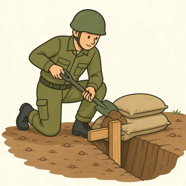 sapper（工兵・noun）の覚え方イラスト