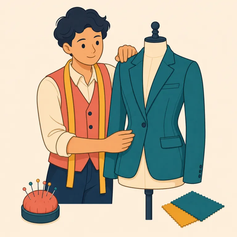 sartorial（衣服の、仕立ての、服装に関する・形容詞）の覚え方イラスト — まず "style" や "tailor-made" を足場にすると覚えやすい語です