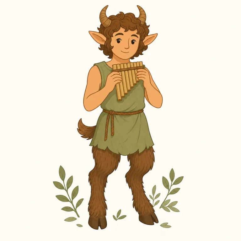 satyr（サテュロス・名詞）の覚え方イラスト — satyr は分解して意味を取る語というより、英語の中でいつも同じイメージで出てくる神話語として覚えると強いです