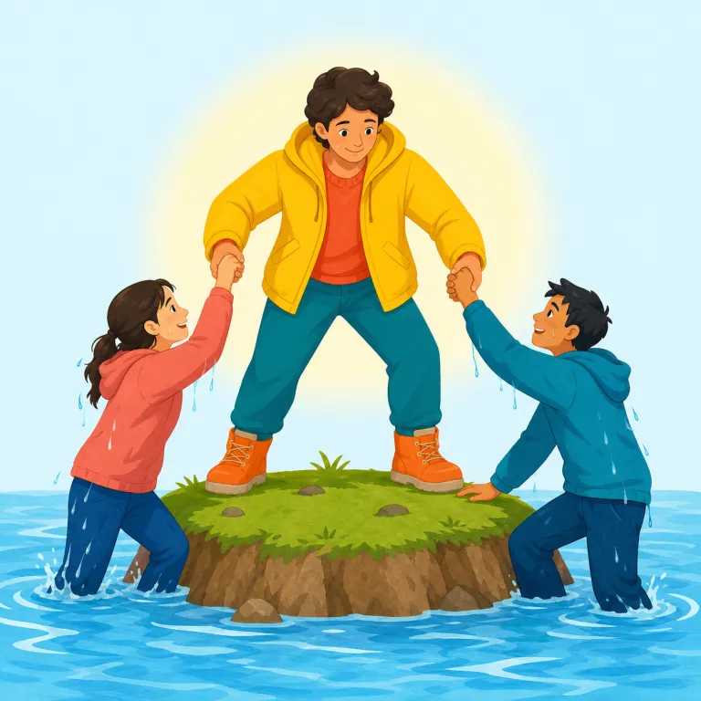 saviour（救世主・名詞）の覚え方イラスト — save を知っていれば、意味の芯はそのまま「救う」です