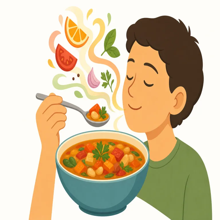 savor（風味・noun）の覚え方イラスト